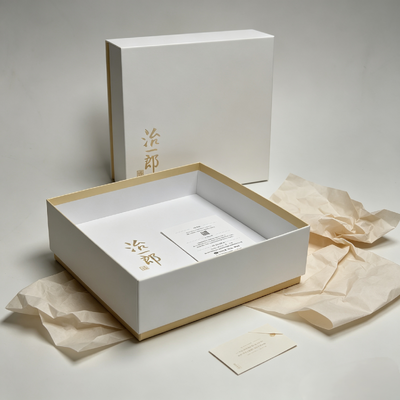 Goede prijs Elegante, minimalistische chocoladeverpakkingsdozen in Japanse stijl met matte laminering en lichtgouden binnenbekleding, perfect voor gebakken snacks online