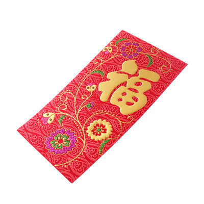 Goede prijs De hete het Stempelen Rode Envelop van ANG Bao past de Rode Kleurrijke Kaart van 150gsm aan online